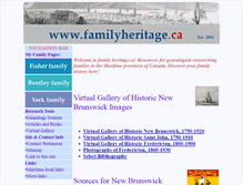 Tablet Screenshot of familyheritage.ca