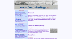 Desktop Screenshot of fisher.familyheritage.ca