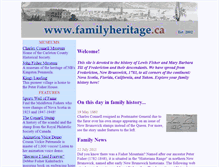 Tablet Screenshot of fisher.familyheritage.ca